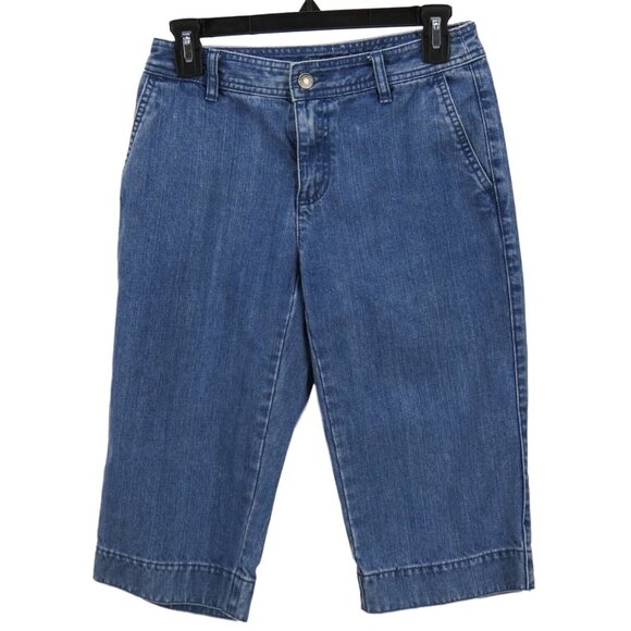 Vintage Liz Claiborne Mom Shorts Size 2 Petite Womens Denim Bermuda Audra - Picture 1 of 8